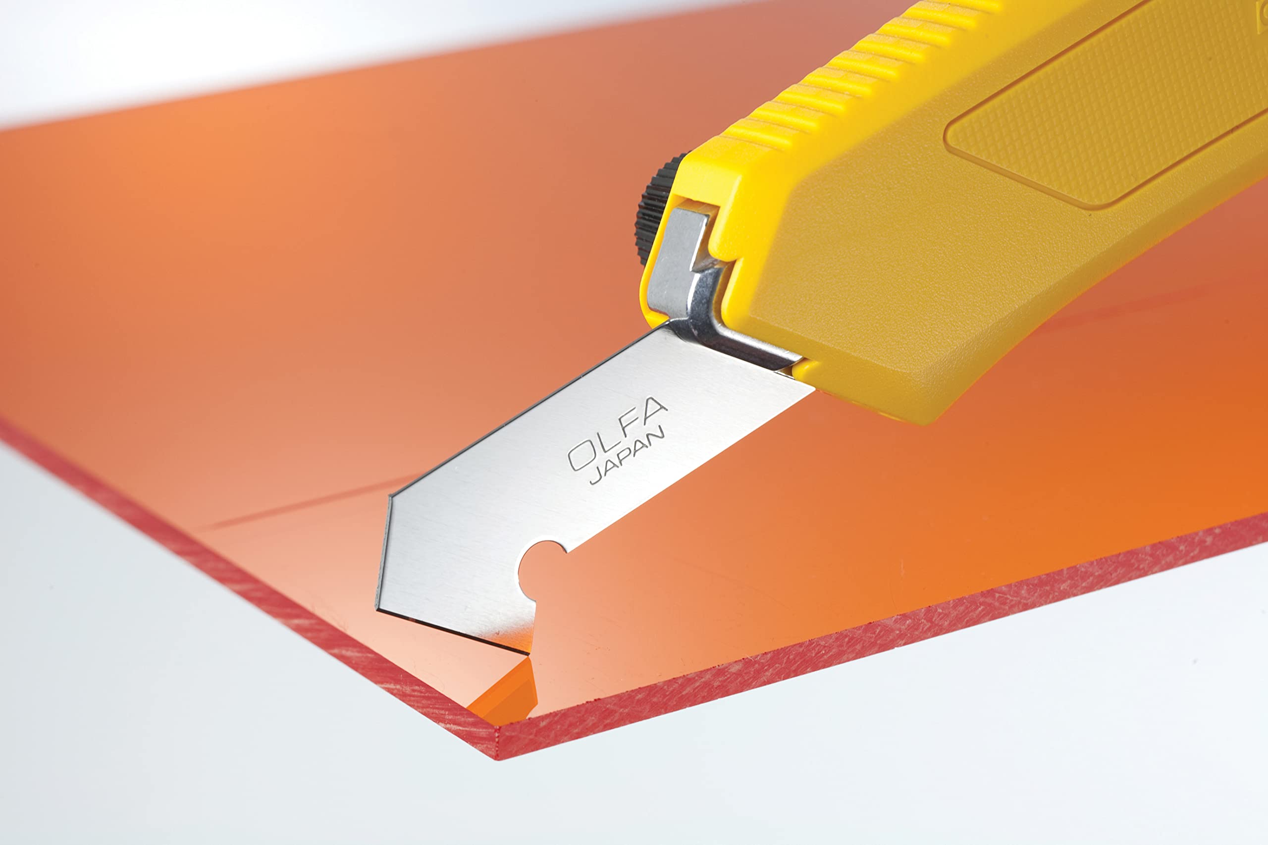 OLFA Plastic Laminate Cutter (PC-L) - Heavy Duty Scoring Tool w/Ratchet Lock & 2 Extra Blades for Laminate, Plastic, Plexiglass, Flooring, Replacement Blades: OLFA PB-800 Laminate Cutter Blade - Image 9