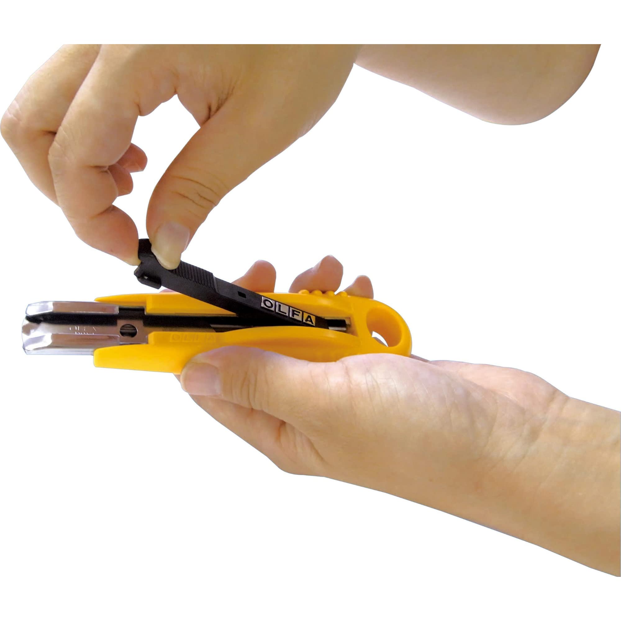OLFA Self-Retracting Safety Utility Knife (SK-4) - Multi-Purpose Semi-Auto Box Cutter w/Self Retractable Blade & Non Slip Handle, Replacement Blades: OLFA SKB-2, SKB-2S, RSKB, & HOB Safety Blades - Image 4