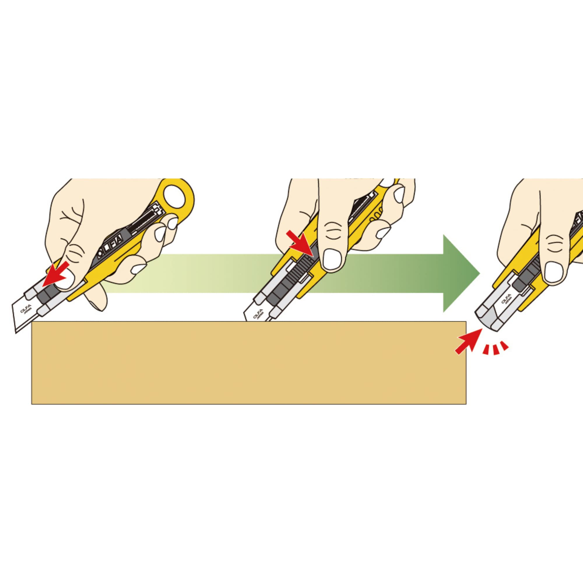 OLFA Self-Retracting Safety Utility Knife (SK-4) - Multi-Purpose Semi-Auto Box Cutter w/Self Retractable Blade & Non Slip Handle, Replacement Blades: OLFA SKB-2, SKB-2S, RSKB, & HOB Safety Blades - Image 8